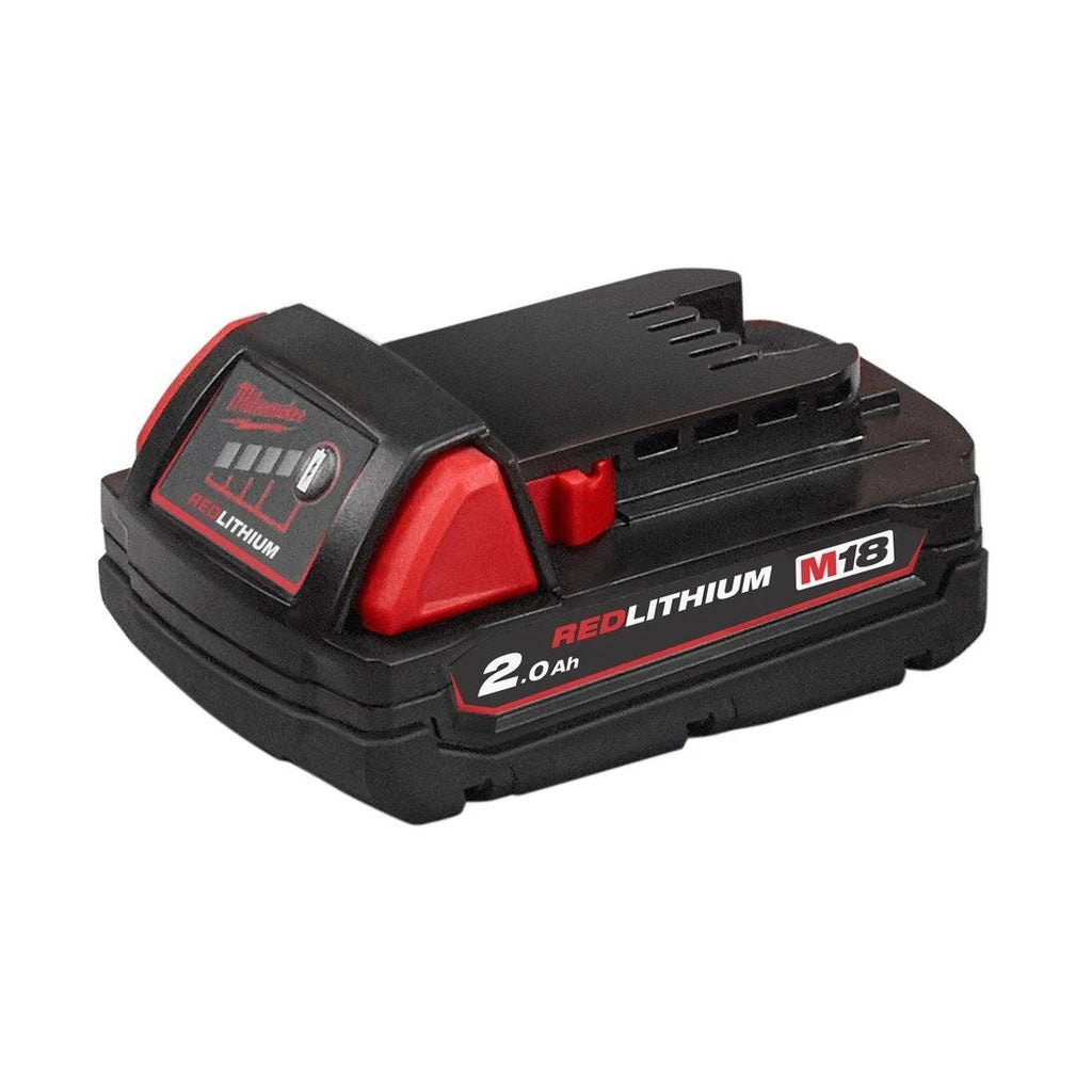 Milwaukee M18B2 18V 2.0Ah RedLithium-Ion Batteries (Twin Pack)