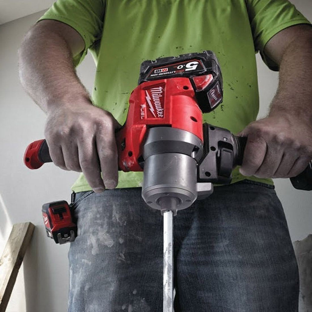 Milwaukee M18FPM-0X M18 FUEL Paddle Mixer with 180° Handle - Bare Unit W/ Case