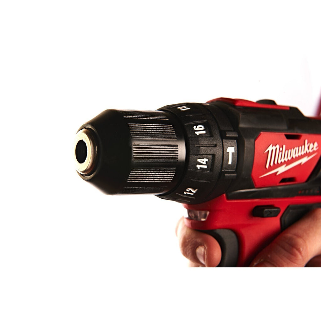 Milwaukee M12BPD-202C 12v Sub Compact Hammer Drill Kit - 2 x 2.0ah Batteries