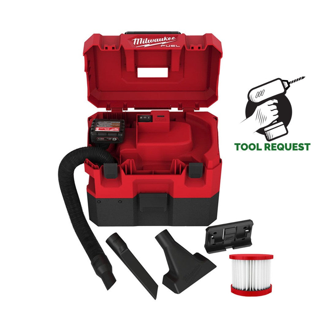 Milwaukee M12FVCL-0 1.6 Gallon Wet & Dry Vacuum