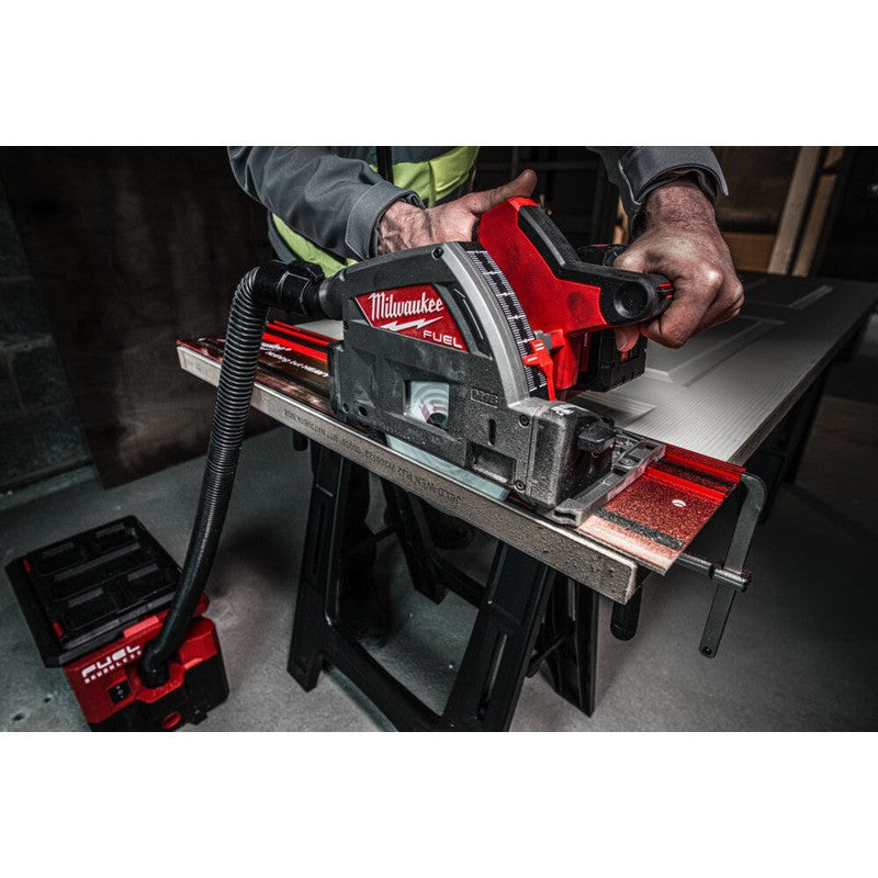 Milwaukee M18FPS55 18v 55mm Plunge Saw With 2 x12ah Batt, Charger and Guide Rail