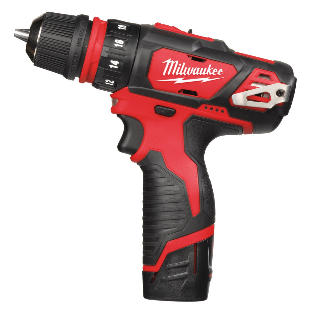 Milwaukee M12BDDXKIT-202C 12v 2x2.0Ah Lio-ion Removable Chuck Drill Driver