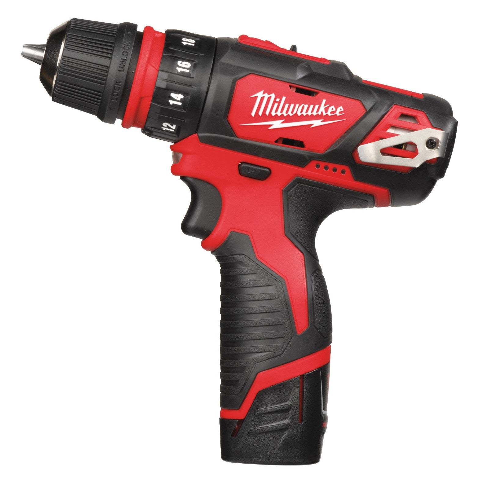 Milwaukee M12BDDXKIT-202C 12v 2x2.0Ah Lio-ion Removable Chuck Drill Driver
