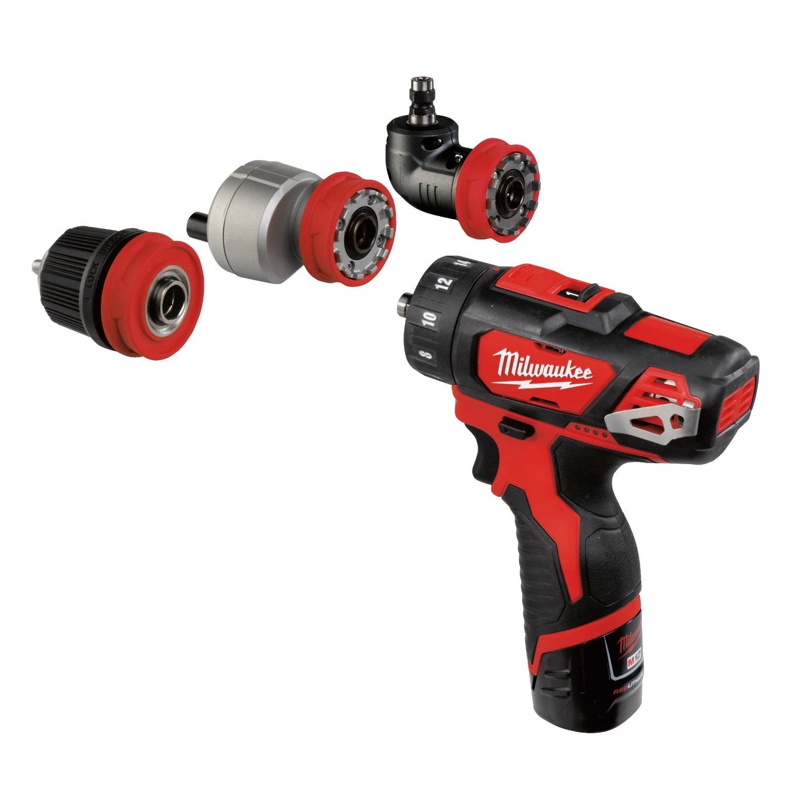 Milwaukee M12BDDXKIT-202C 12v 2x2.0Ah Lio-ion Removable Chuck Drill Driver