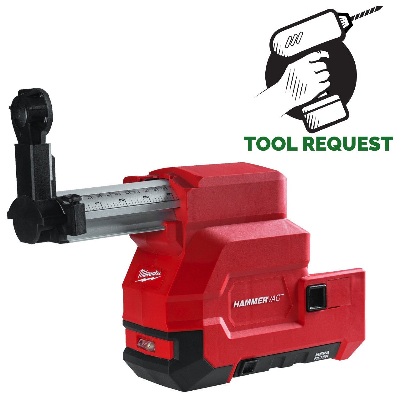 Milwaukee M18CDEX-0 18V Fuel Hammer Dust Extraction - For M18CHX-0 M18 FUEL SDS+