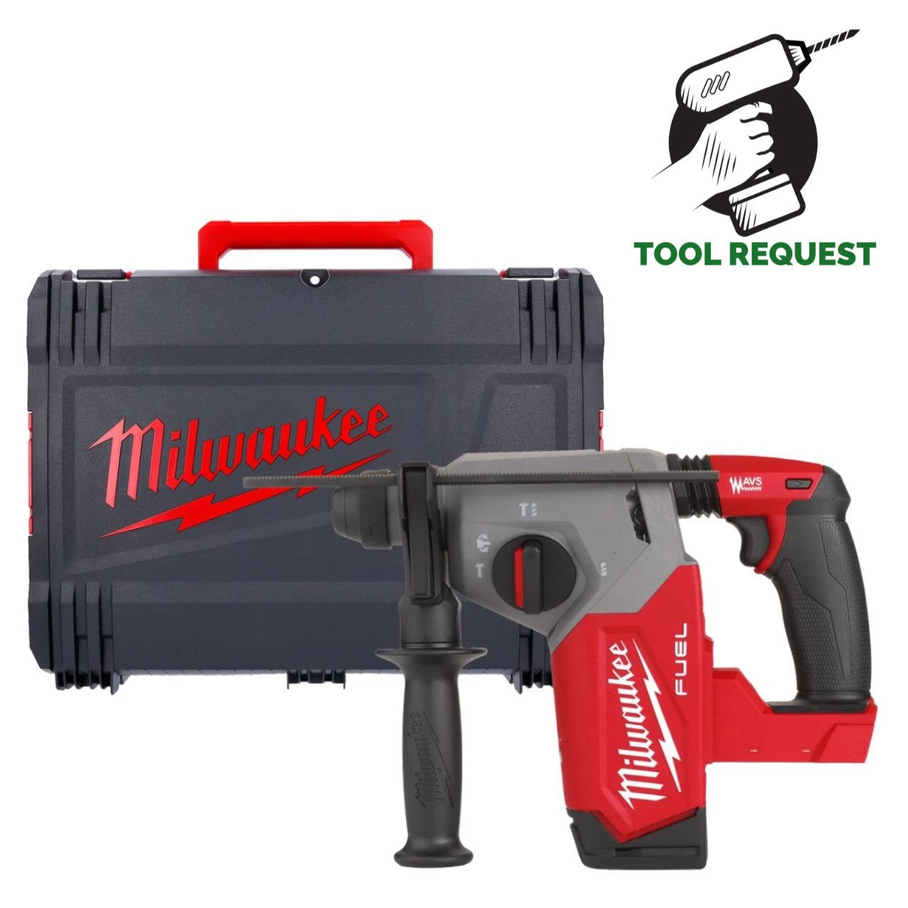 Milwaukee M18FHX-0X 18v Fuel 4 Mode SDS+ Hammer Drill Naked in Case