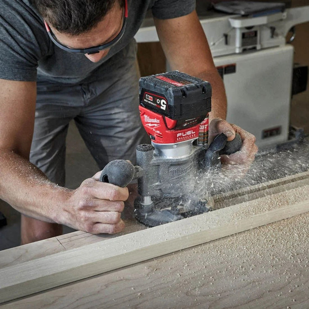 Milwaukee M18FTR-0X 18V Fuel Cordless Trim Router with Accessories (Body Only)