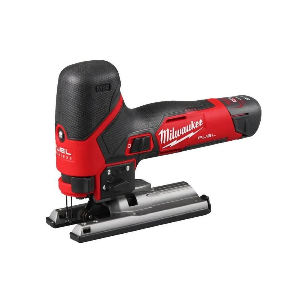 Milwaukee M12FJS-422X 12v Fuel Bodygrip Jigsaw Kit - 2 Batteries, Charger & Case