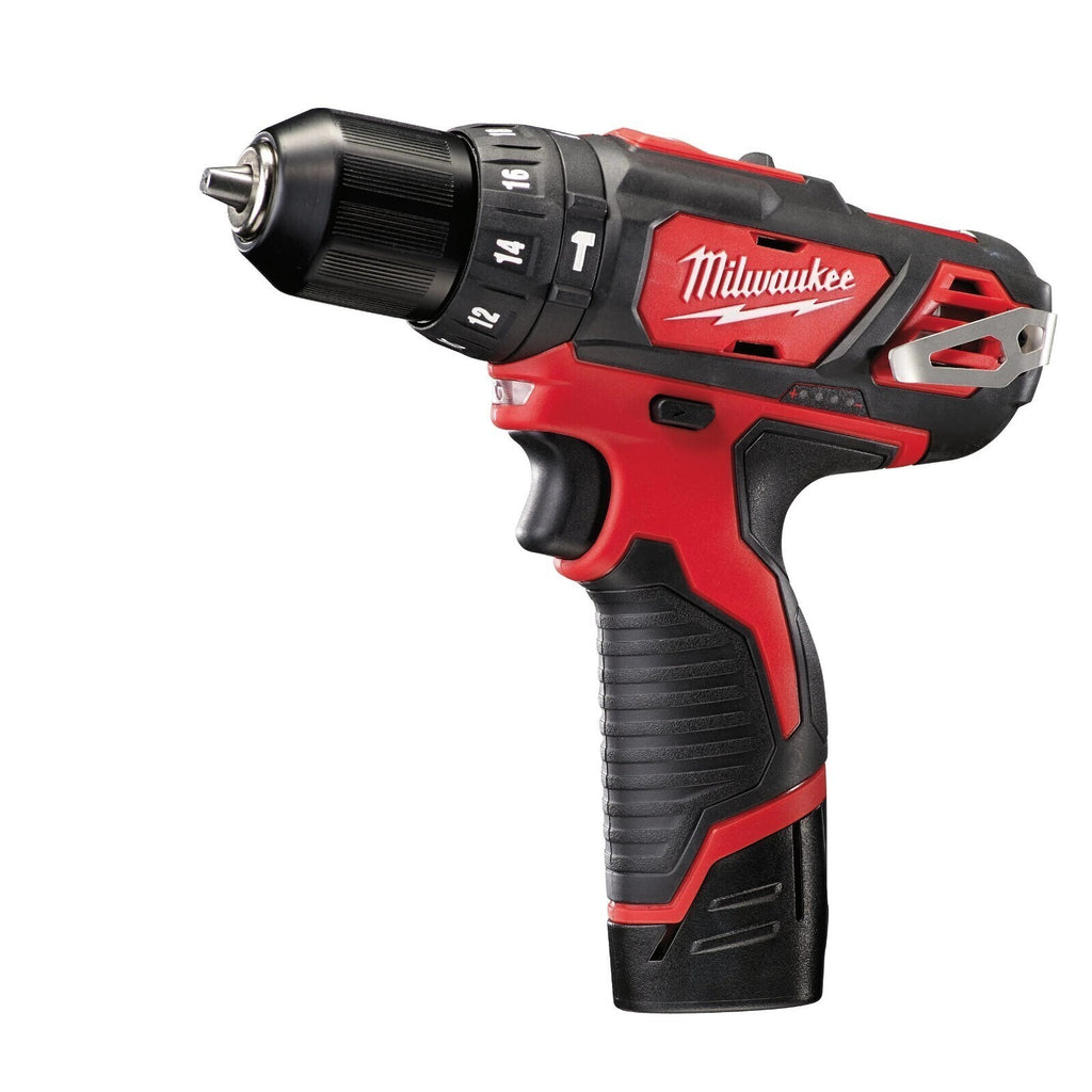Milwaukee M12BPD-202C 12v Sub Compact Hammer Drill Kit - 2 x 2.0ah Batteries
