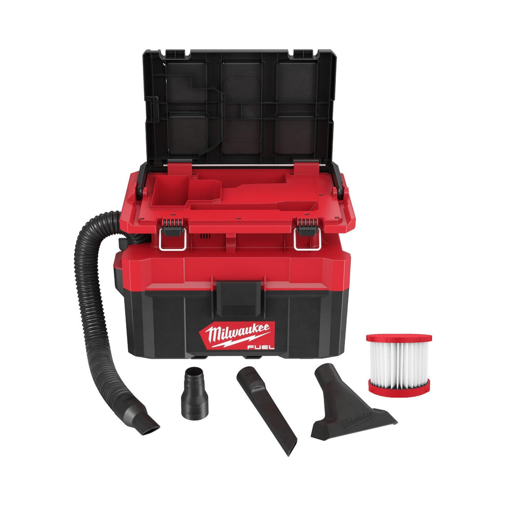 Milwaukee M18FPOVCL-501 Packout 7L Wet & Dry Vacuum Kit, 5.0 Battery & Charger