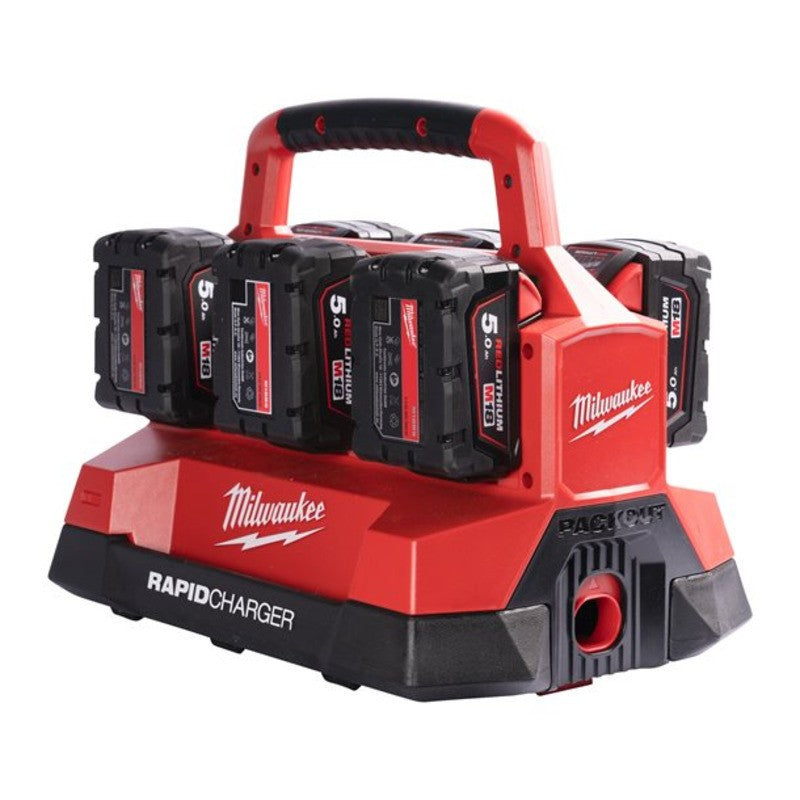 Milwaukee M18PC6 Packout 6 Port Rapid Charger 240v