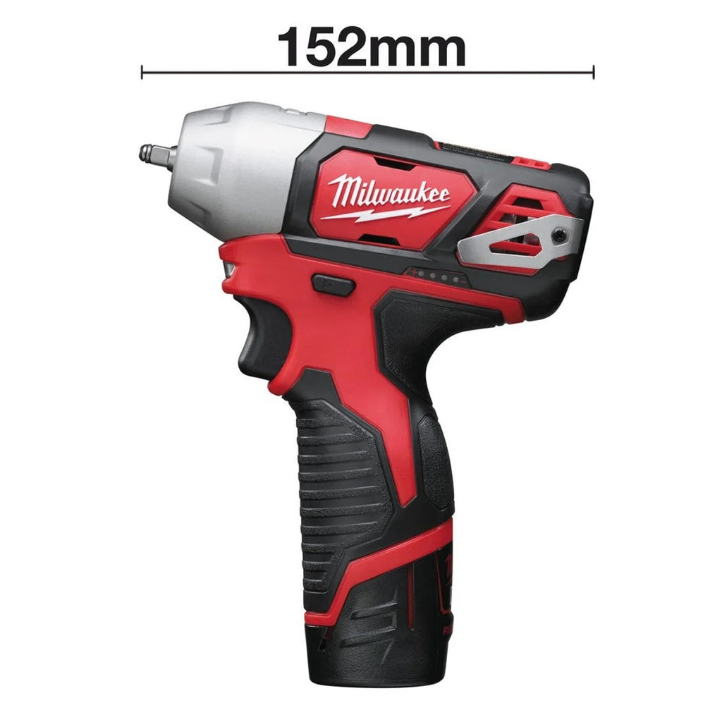 Milwaukee M12BIW14-202C 12V 1/4" Compact Impact Wrench Kit (2 x 2.0Ah RedLithium