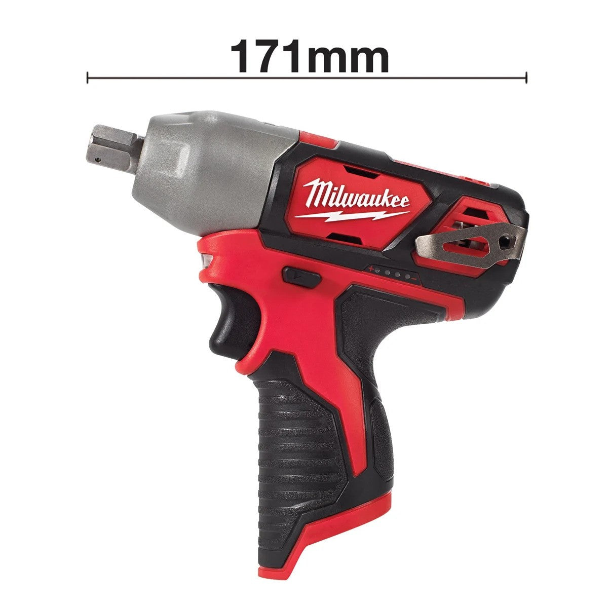 Milwaukee M12BIW12-202C 12V 1/2" Impact Wrench Kit 2 x2.0Ah Batts, charger, case