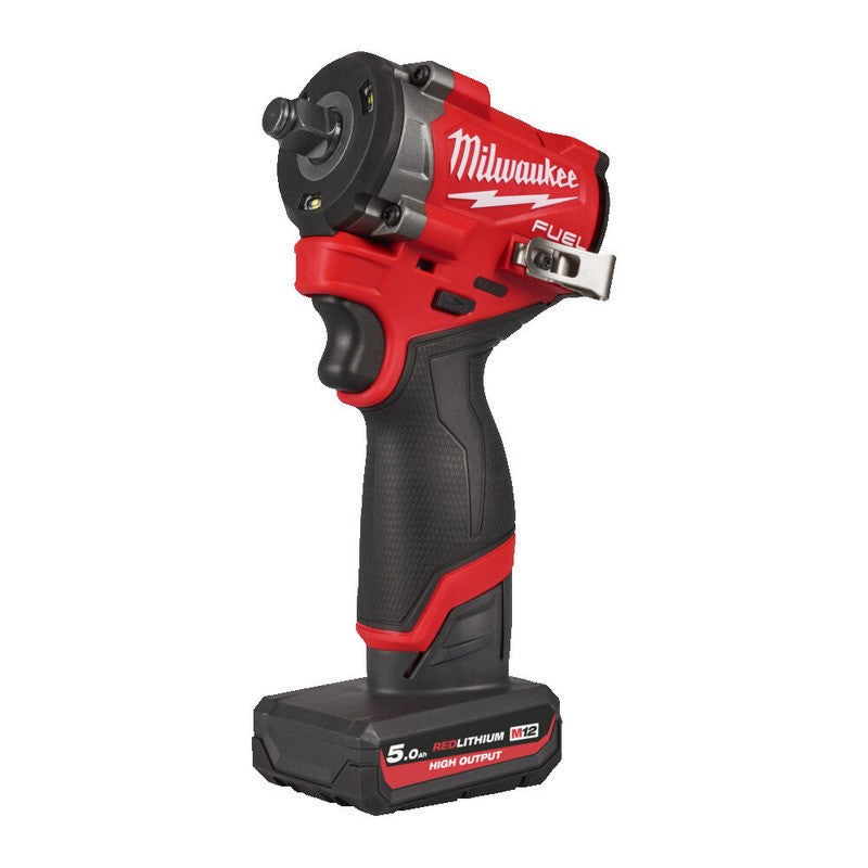Milwaukee M12FCIWF12G3-502X 12v Fuel 1/2" Compact Impact Wrench Kit - 2 x 5.0ah