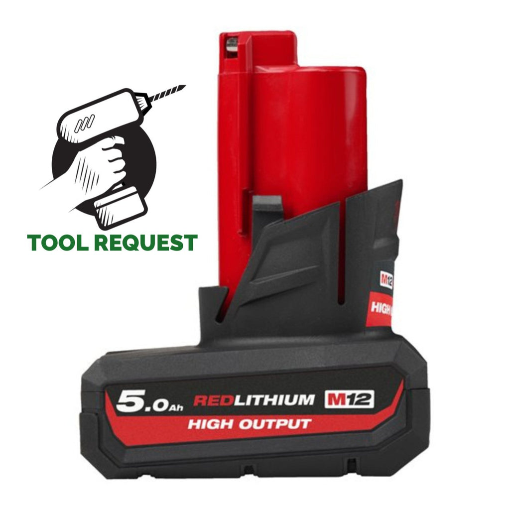 Milwaukee M12HB5 12v 5ah High Output Battery