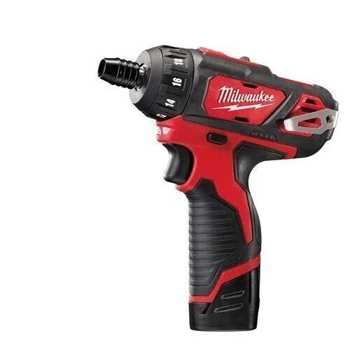 Milwaukee M12SET1D-152B 12v Sub-Compact Screwdriver 2 x 1.5ah Li-ion