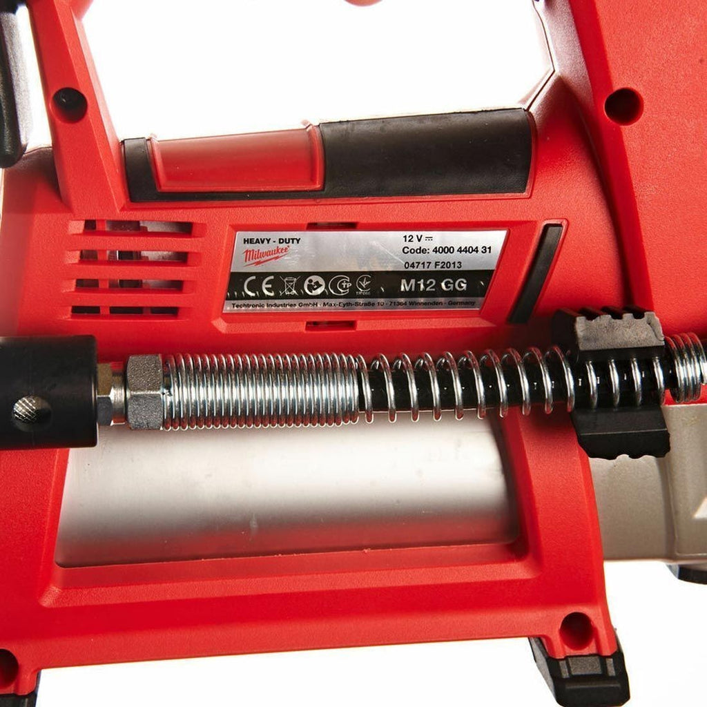 Milwaukee M12GG-0 12V Cordless Grease Gun (Body Only) & 6.0Ah Battery