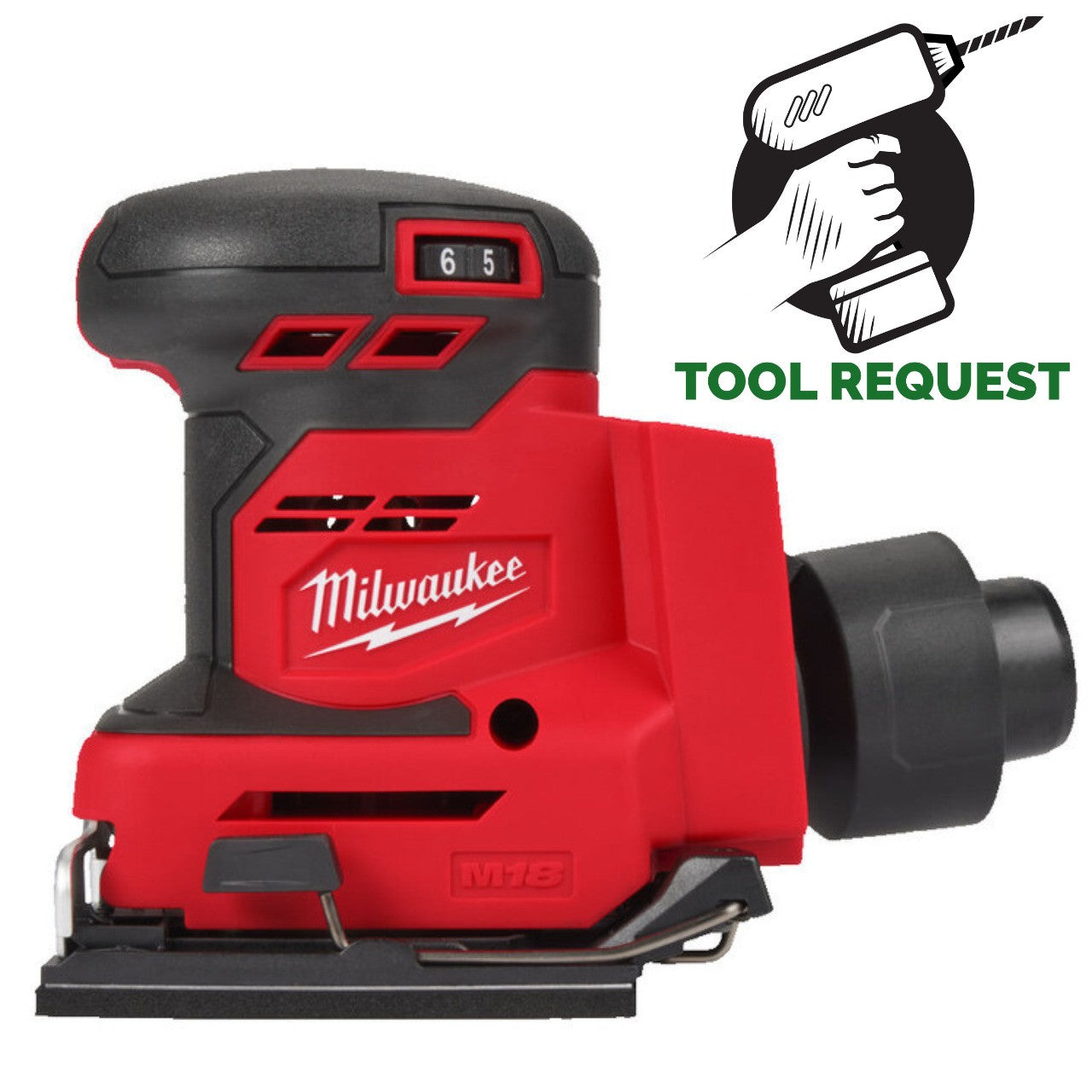 Milwaukee M18BQSS-0 18v 1/4" Sheet Sander Naked