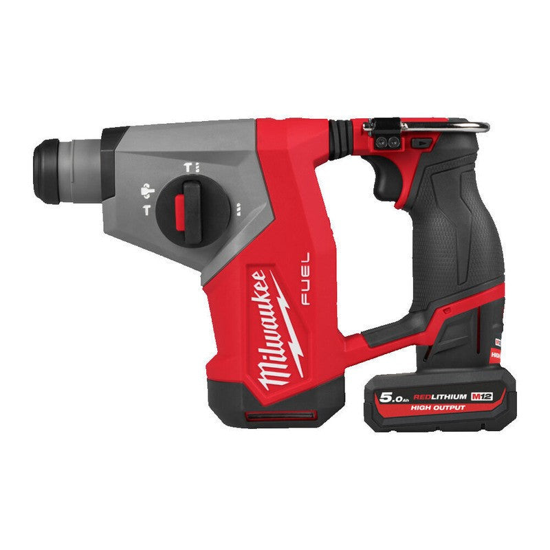 Milwaukee M12FHAC16-502X 12v Fuel 16mm Compact SDS+ Hammer Drill Kit - 2 x 5.0ah