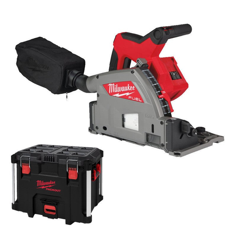 Milwaukee M18FPS55 18v 55mm Plunge Saw With 2 x12ah Batt, Charger and Guide Rail