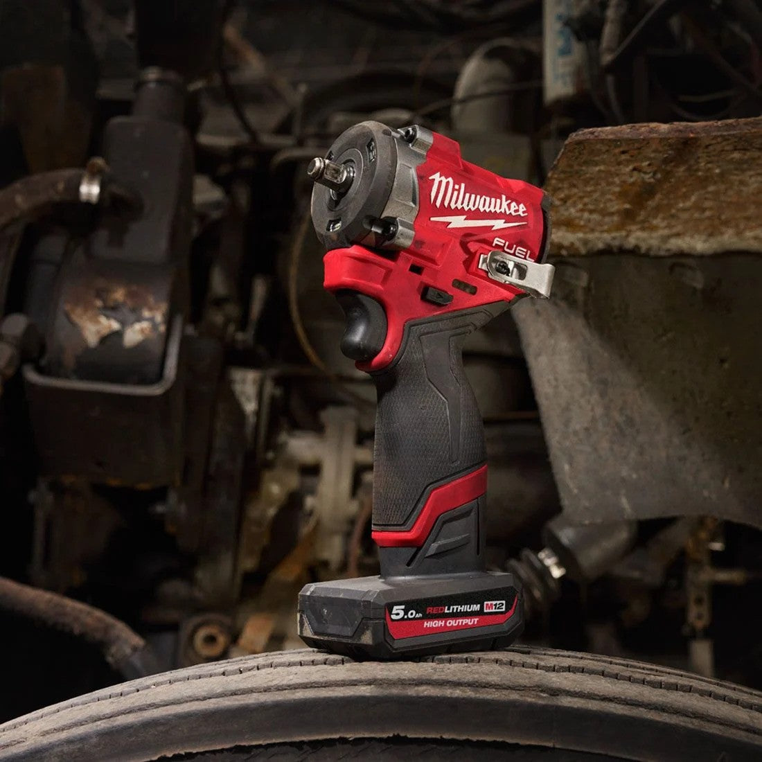 Milwaukee M12FCIWF12G3-502X 12v Fuel 1/2" Compact Impact Wrench Kit - 2 x 5.0ah