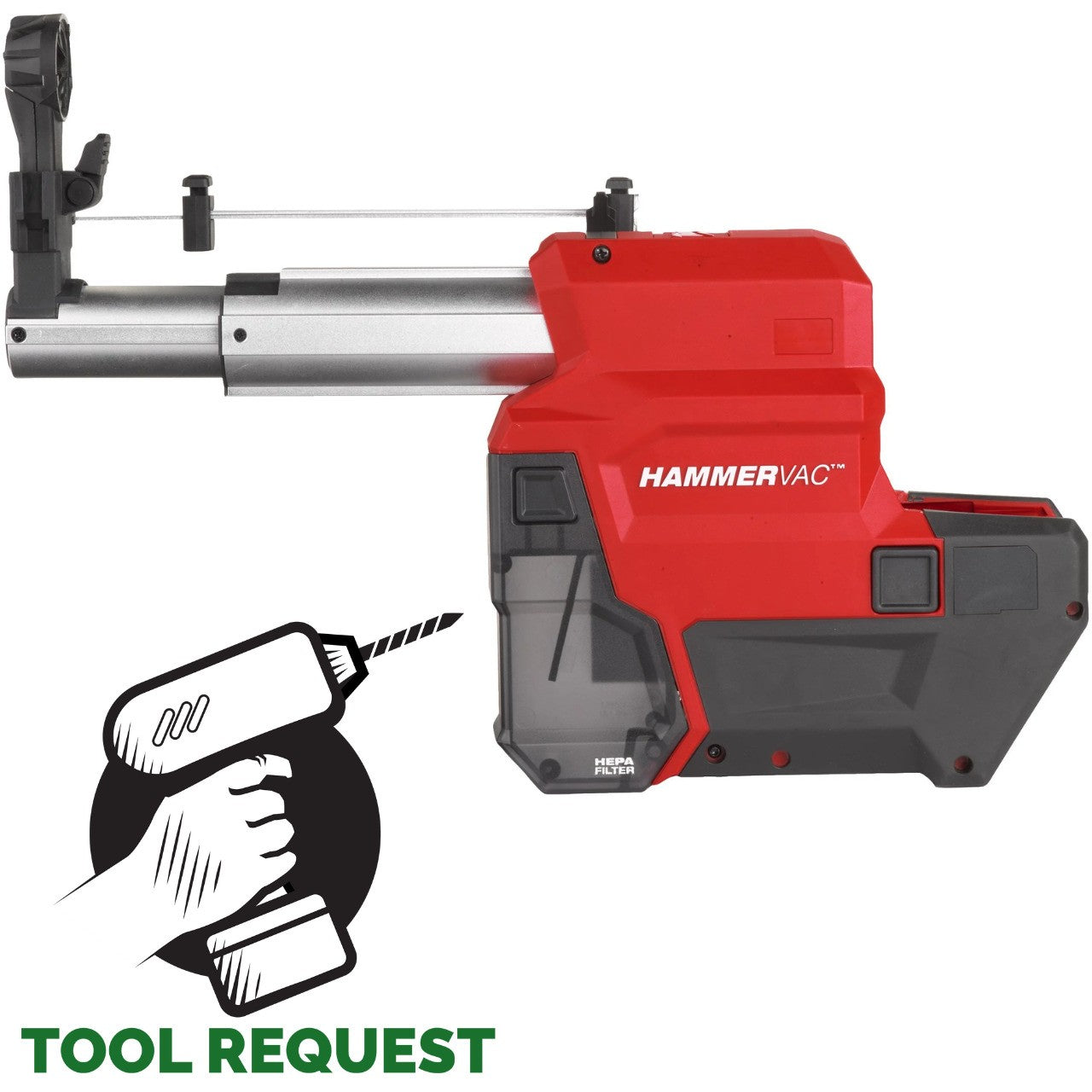 Milwaukee M18FPDDEXL-0 18V SDS+ Dust Extractor Addon - Body Only For M18ONEFHPX