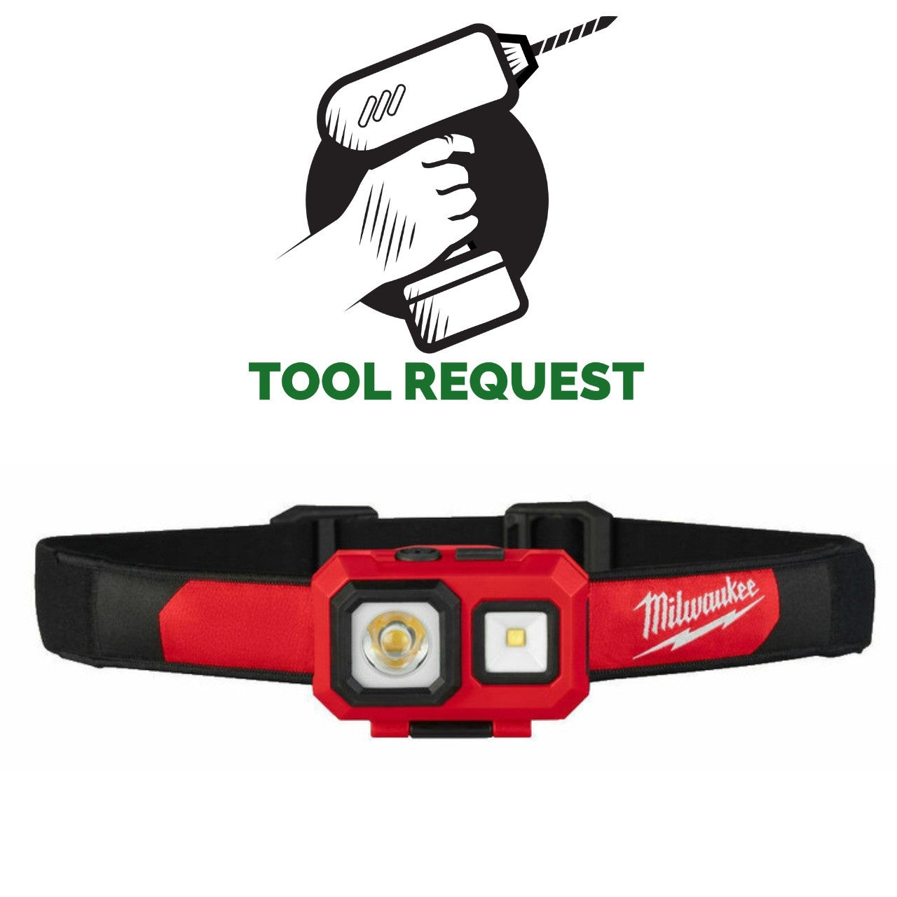 Milwaukee HL-SF Alkaline Spot Flood Headlamp 4933471388 3xAAA Alkaline Batteries