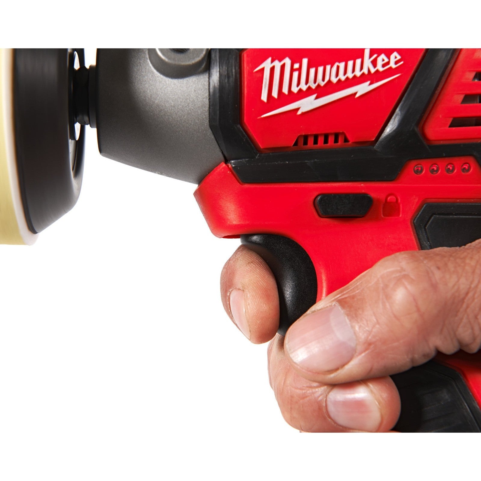 Milwaukee M12BPS-0 12V Sub Compact Polisher Sander (Body Only) & M12B6 6.0Ah Bat