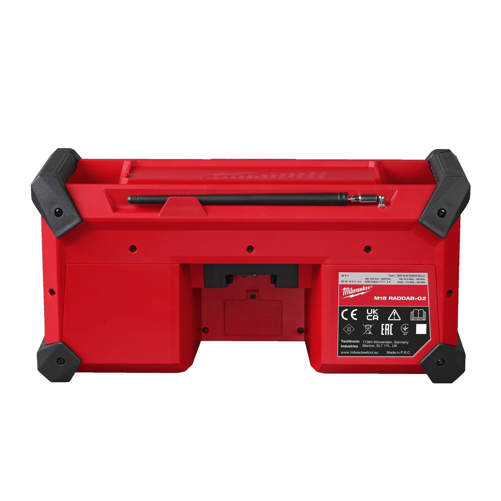 Milwaukee M18RADDAB+G2-0 18v DAB+ Jobsite Radio Naked