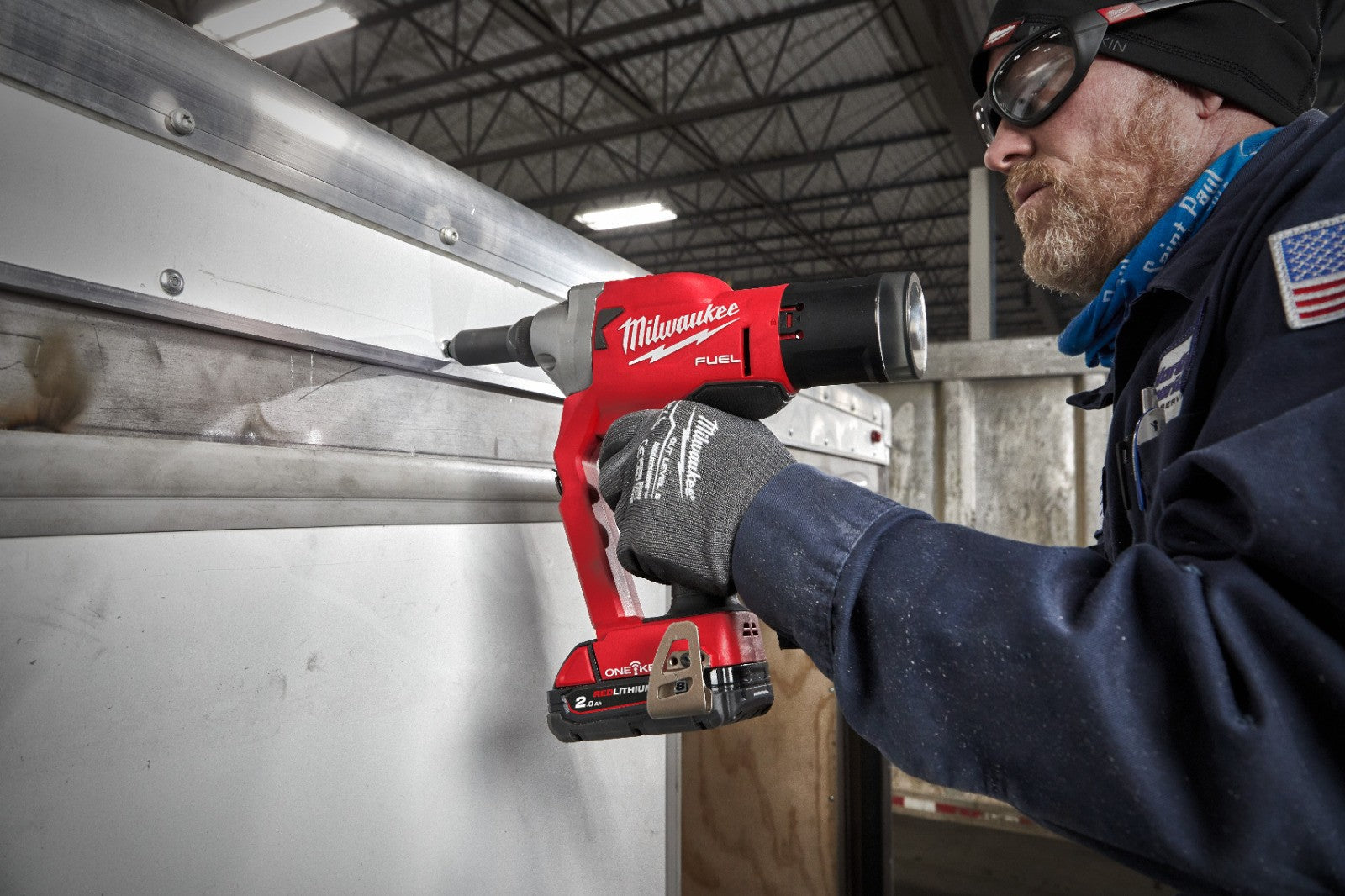 Milwaukee M18ONEFPRT-0X 18v Fuel Cordless Riveter Bluetooth Bare Unit In Case