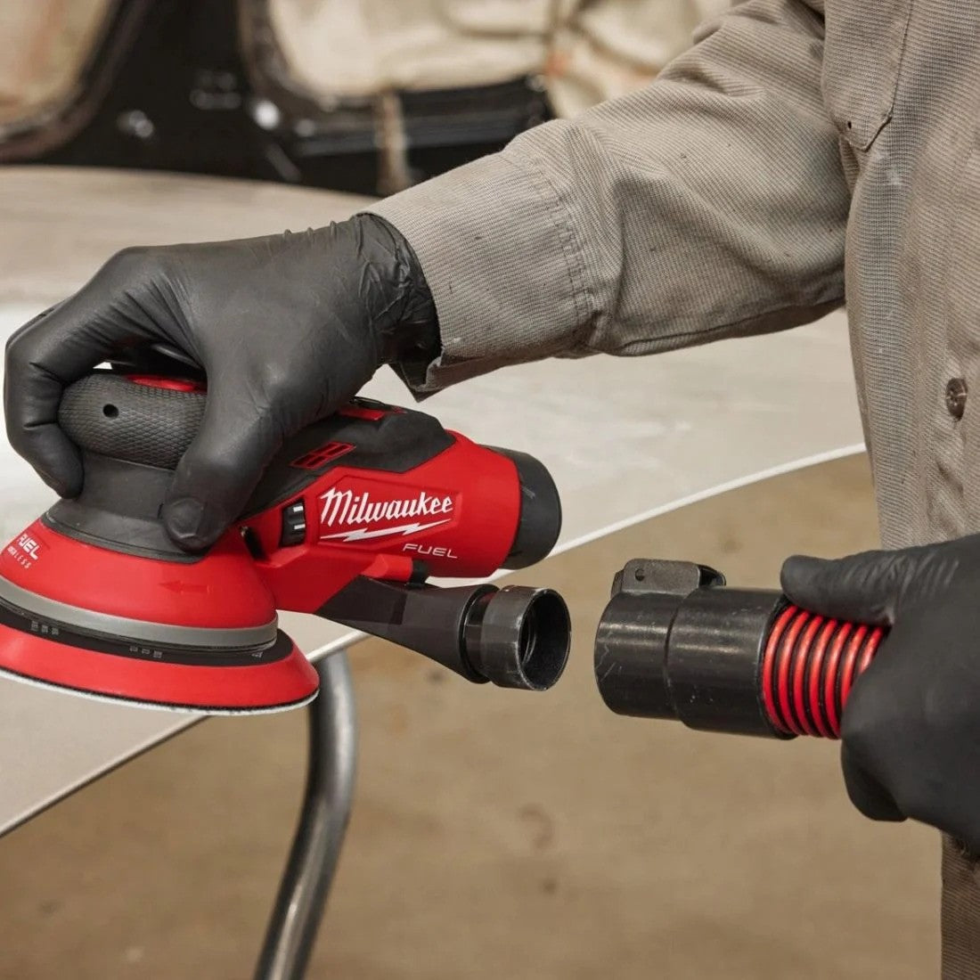 Milwaukee M12FROS2.5-502 12v 150mm Orbital Sander 2x 5.0ah Battery, Charger, Bag