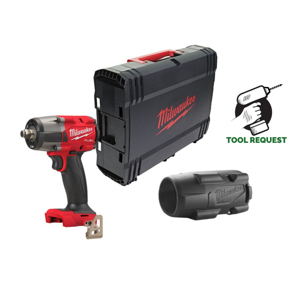 Milwaukee M18FMTIW2F12-0 18V GEN2 Mid-Torque 1/2'' Impact Wrench, Case, Sleeve