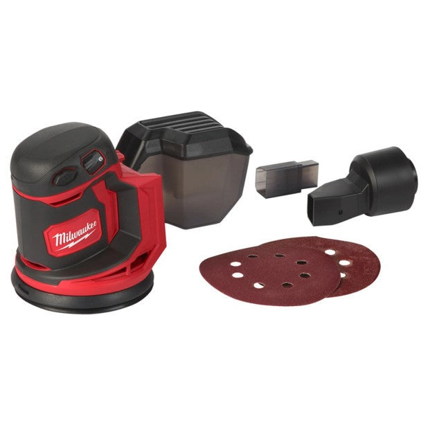 Milwaukee M18BOS125-0 18V 125mm Random Orbital Sander (Body Only) & 5.0Ah batt