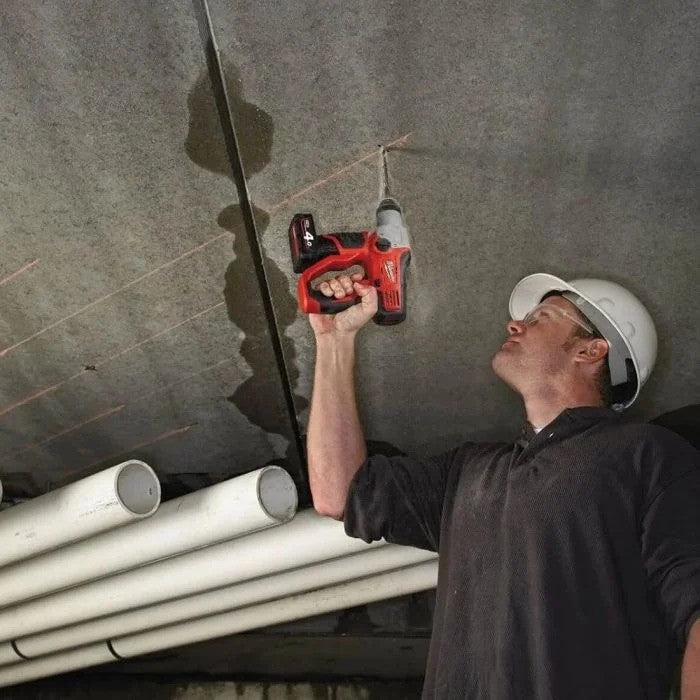 Milwaukee M12H-402C 12v Sub Compact SDS+ Hammer Drill Kit - 2 x 4.0ah Batteries