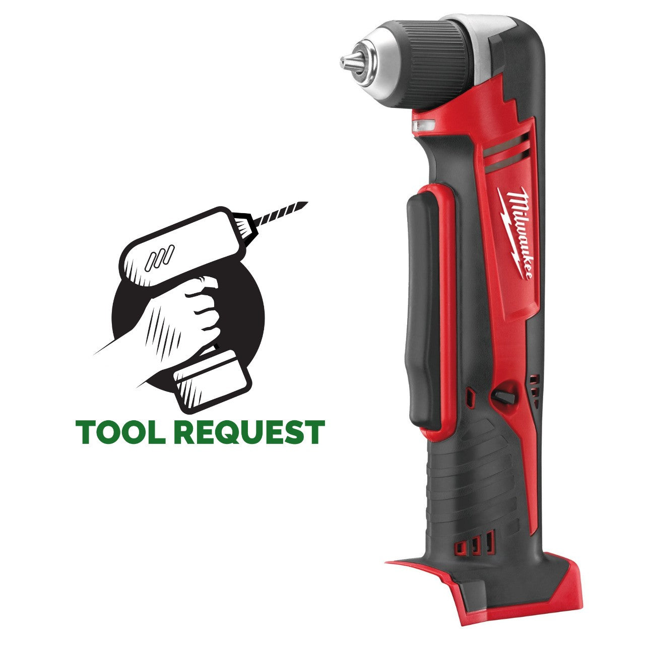 Milwaukee C18RAD-0 18V Right Angle Drill (Body Only)