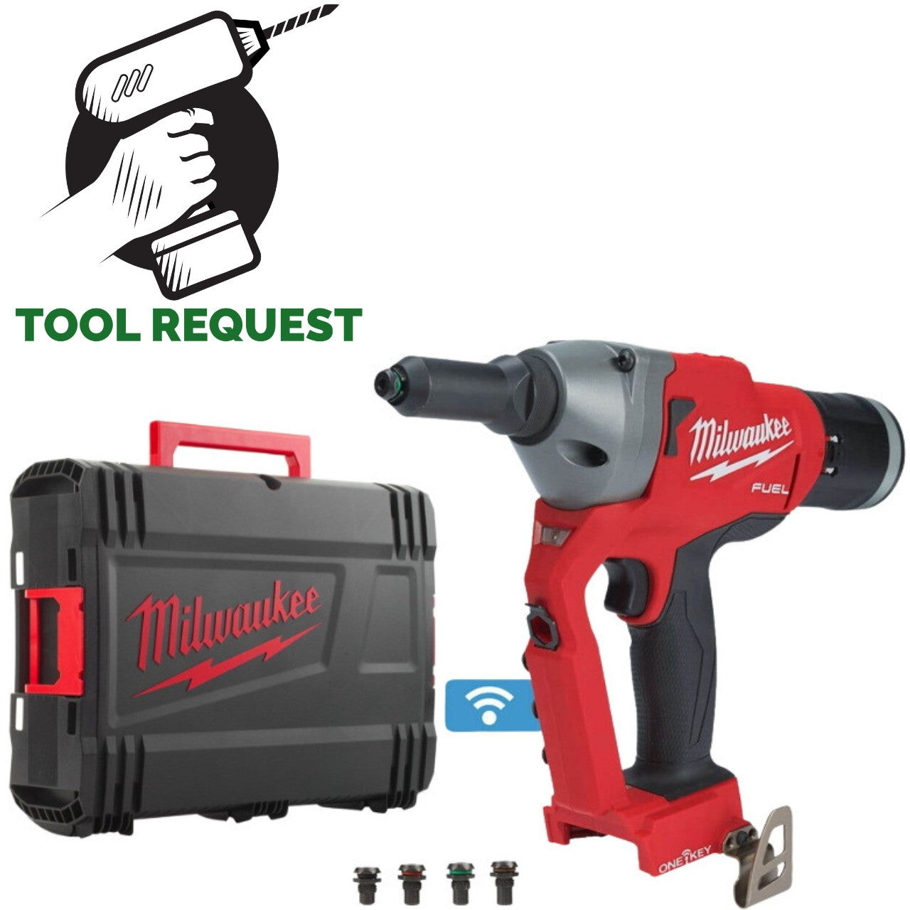 Milwaukee M18ONEFPRT-0X 18v Fuel Cordless Riveter Bluetooth Bare Unit In Case