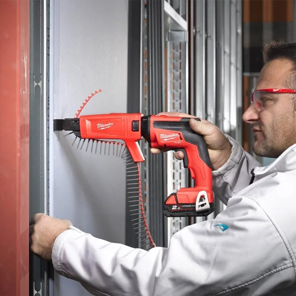 Milwaukee M18FSGC-202X 18V Drywall Screwgun, 2 x 2.0Ah Batteries, Charger, Case