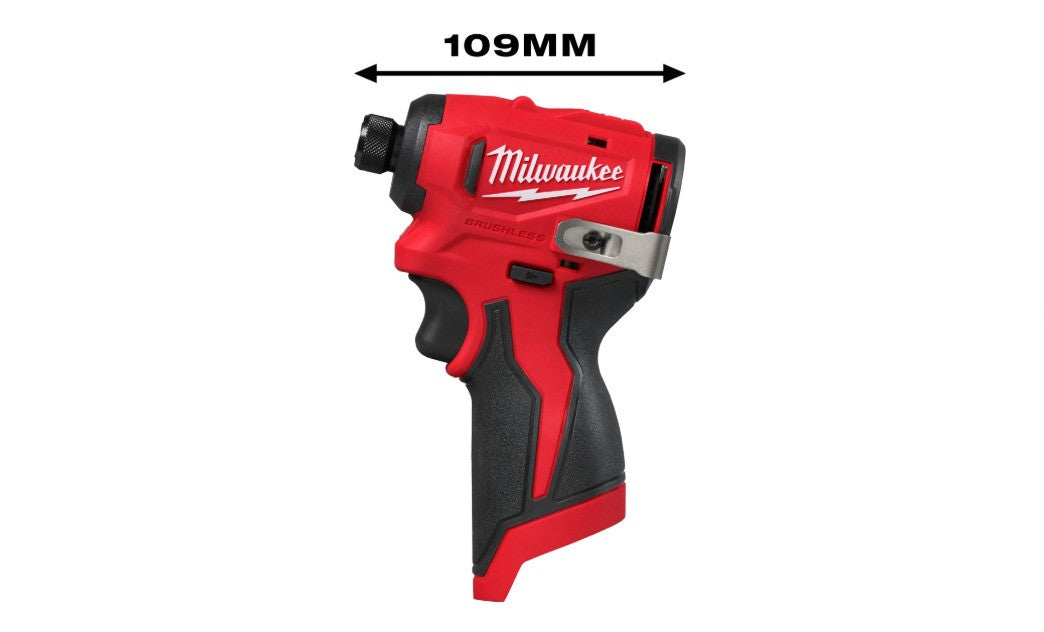 Milwaukee M12BLIDRC-0 12v Compact Brushless Impact Driver Naked