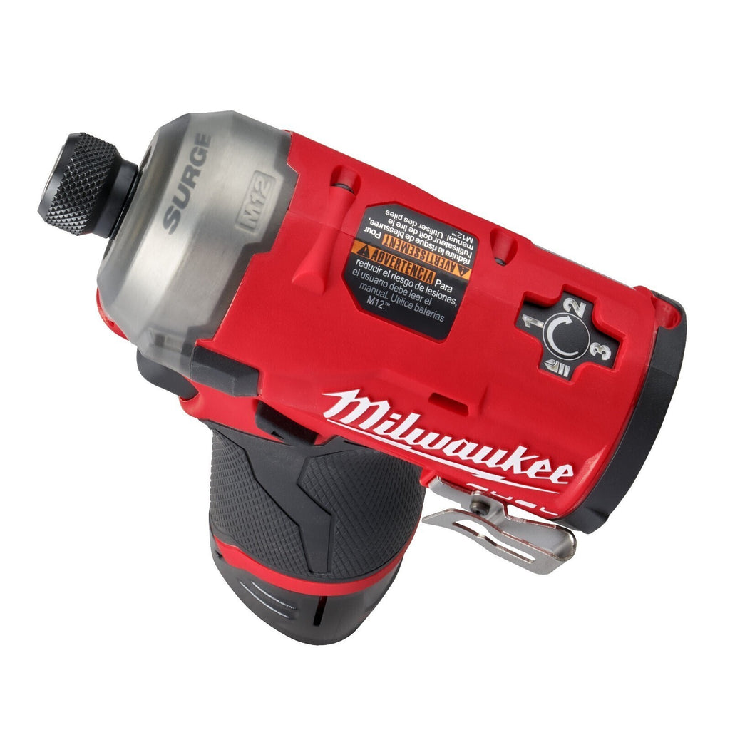 Milwaukee M12FQID-0 12V Fuel Sub Compact SURGE Hydraulic Impact Driver Body Only