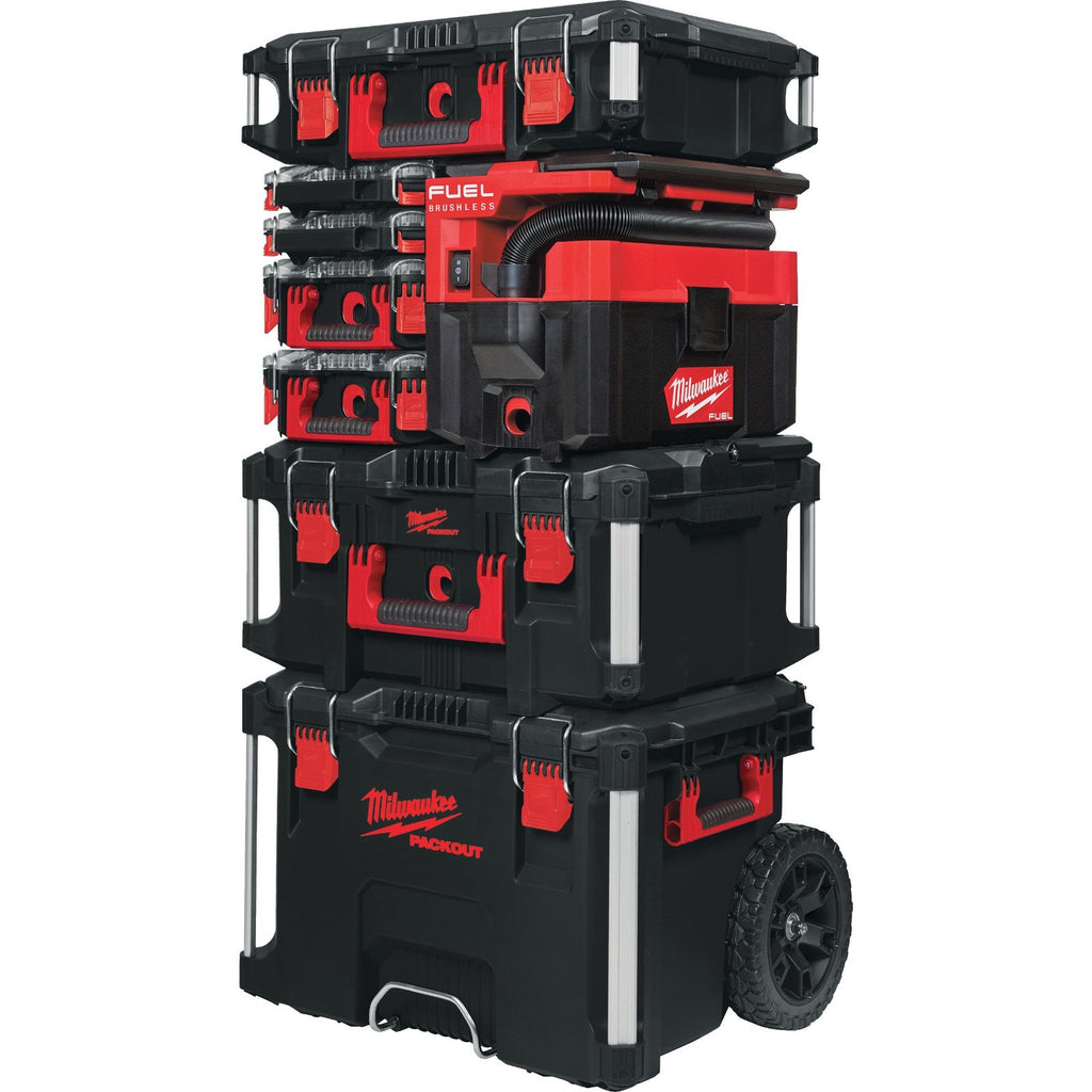 Milwaukee M18FPOVCL-501 Packout 7L Wet & Dry Vacuum Kit, 5.0 Battery & Charger