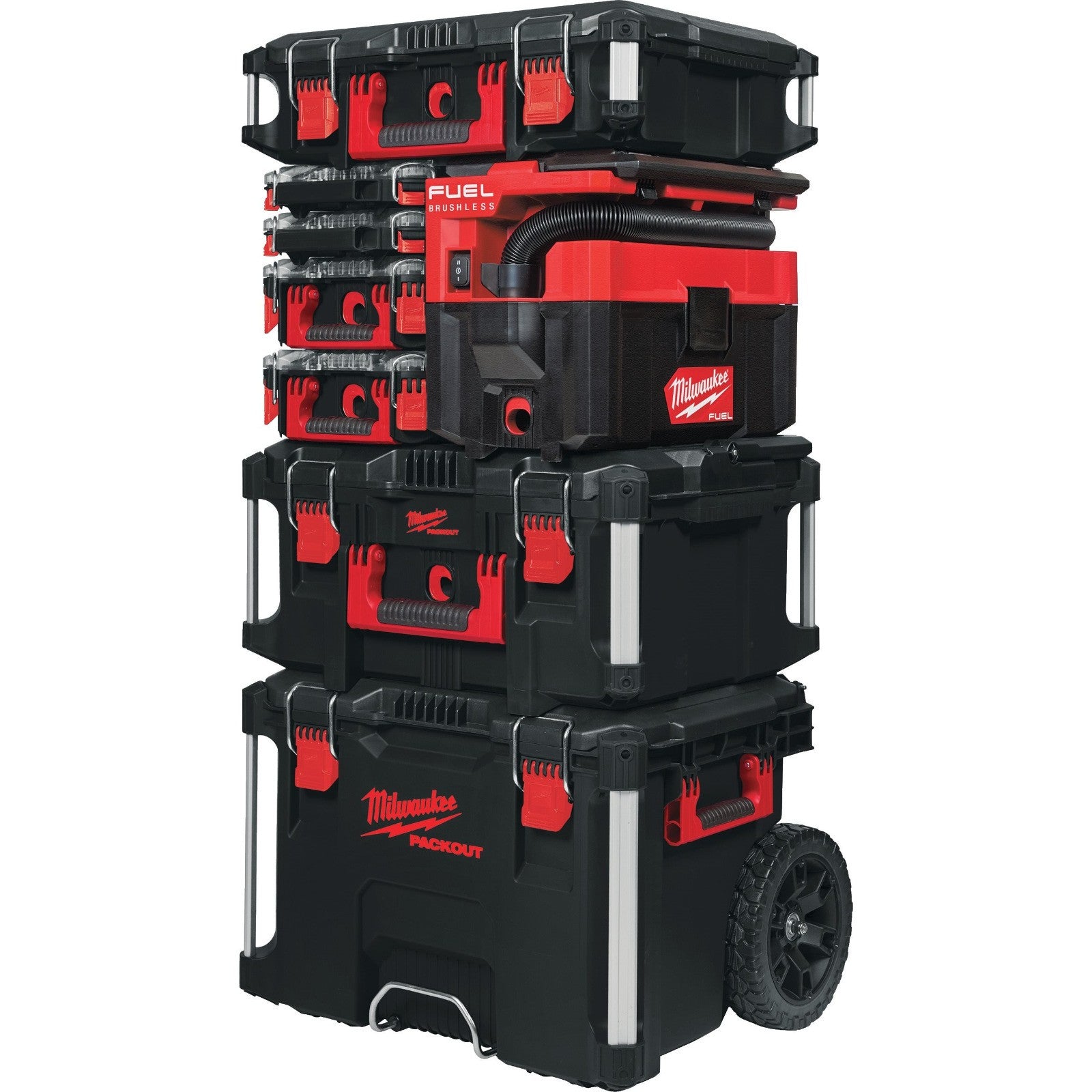 Milwaukee M18FPOVCL-501 Packout 7L Wet & Dry Vacuum Kit, 5.0 Battery & Charger