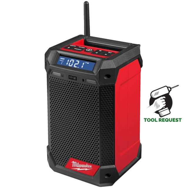 Milwaukee M12RCDAB+-0 12V Radio and Charger Bare Unit