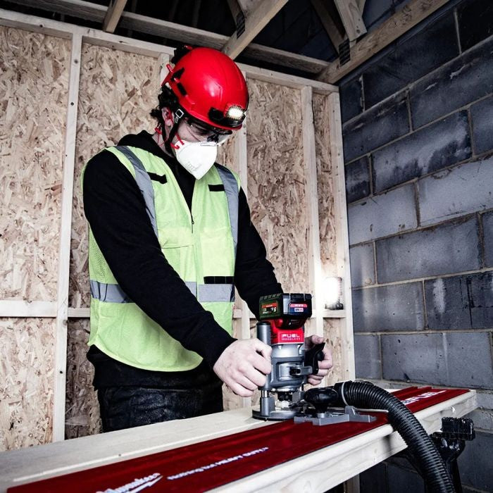 Milwaukee M18FR12-0X 18v Fuel 1/2" Router Kit - 2 x 12.0ah High Output Batteries