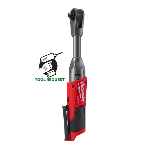 Milwaukee M12FIR38LR-0 12V Long Reach 3/8" Ratchet with 1/4" Adaptor, Body Only