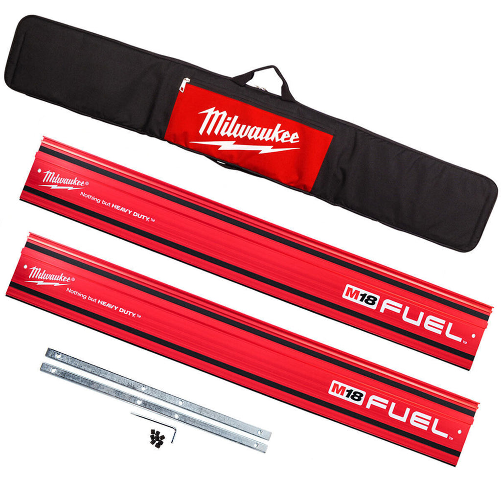 Milwaukee 4932480906 GR-KIT Guide Rail Kit 2 x 1.4m Rails, Bag and Joining Bar