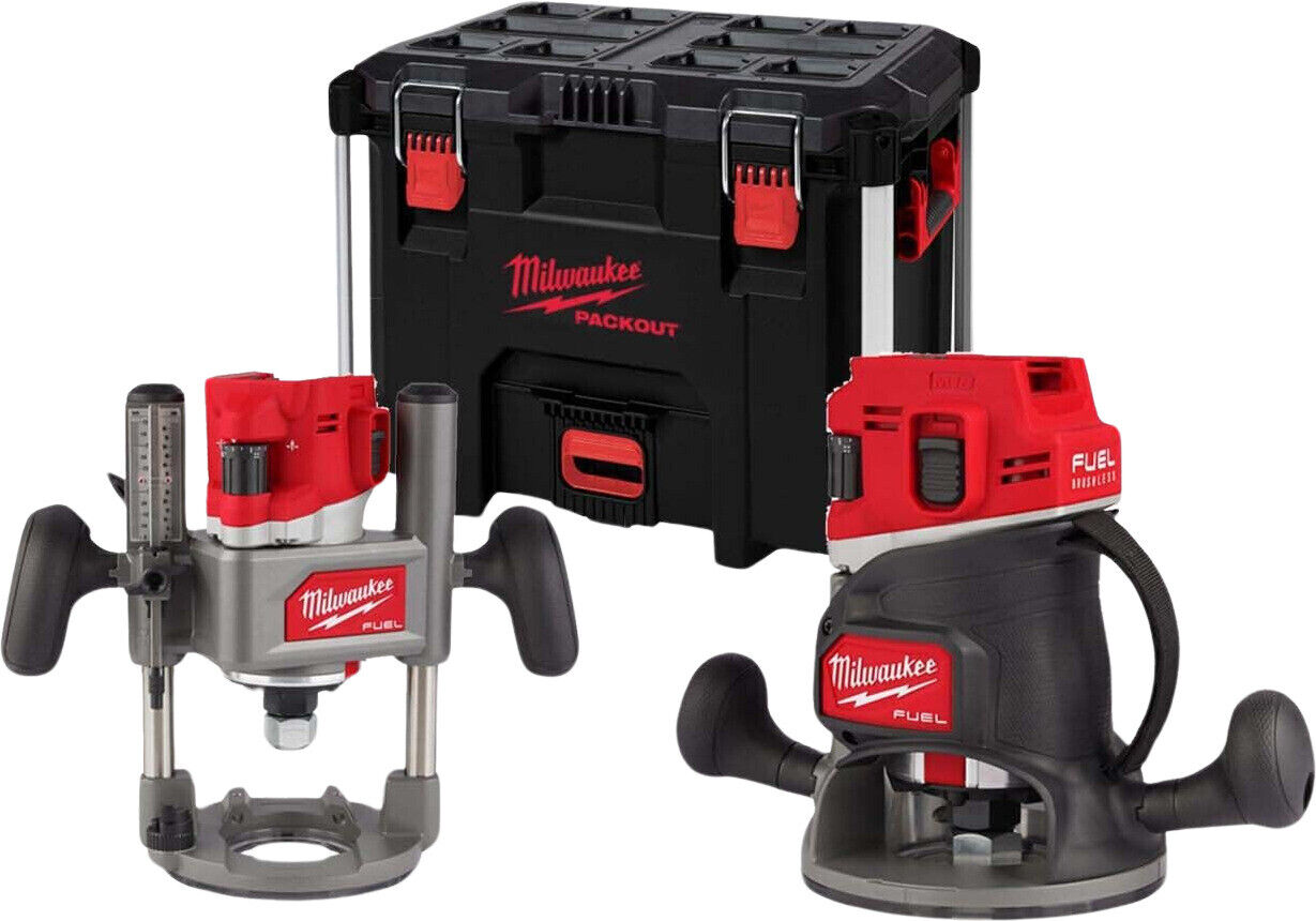 Milwaukee M18FR12KIT-0P 18v Fuel Variable Speed Router Naked In Packout Case