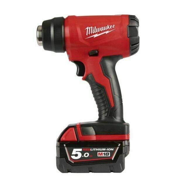 Milwaukee M18BHG-502C 18V Compact Heat Gun Kit (2 x 5.0Ah Batt, Charger, Case)