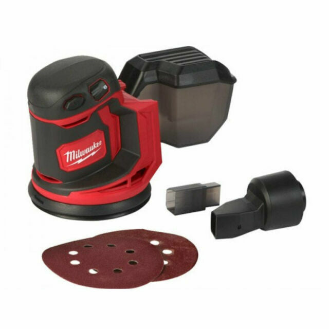 Milwaukee M18BOS125-0 18V 125mm Random Orbital Sander (Body Only) & 5.0Ah batt